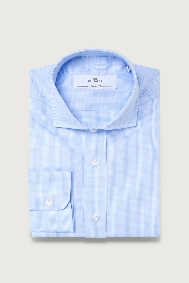 The Casual Cuadro fino celeste-zoom-