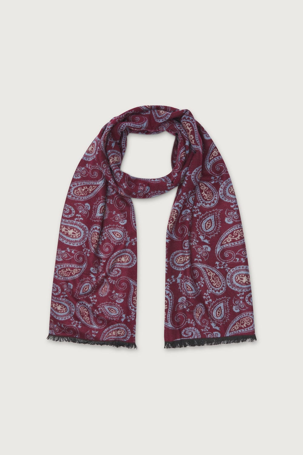 The Scarf Paisley Granate