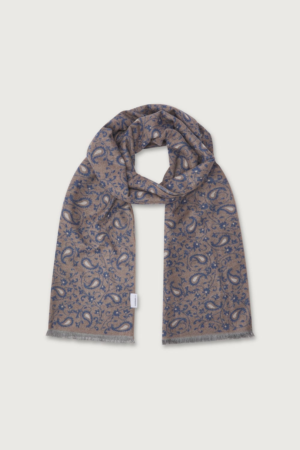 The Scarf Hojas Marron y Marino