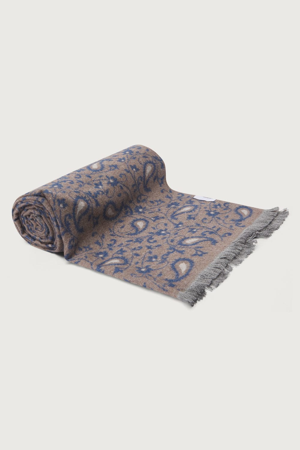 The Scarf Hojas Marron y Marino