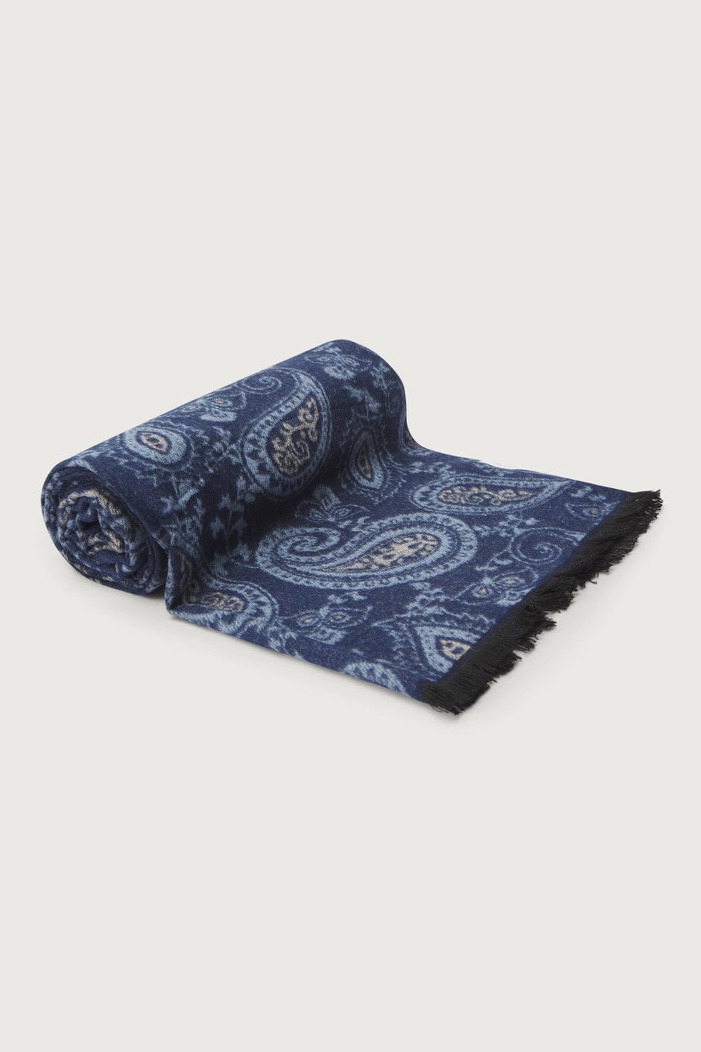 The Scarf Paisley Azul Marino-2
