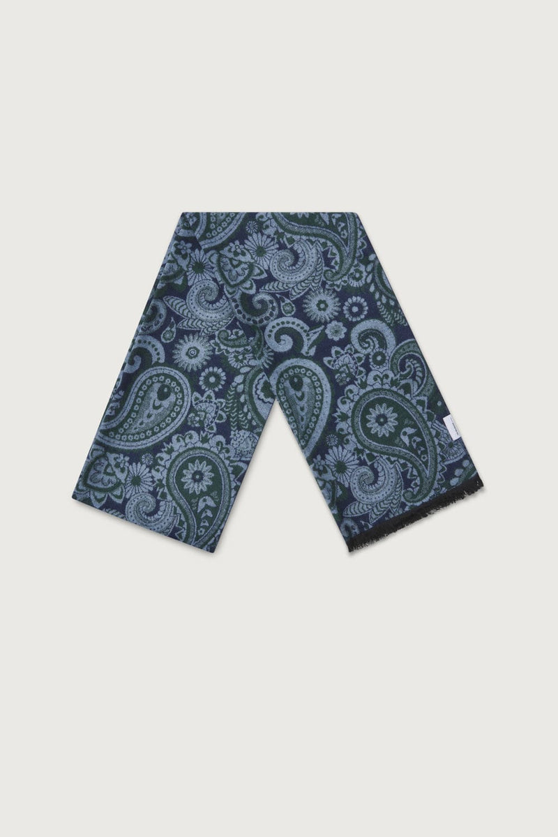 The Scarf Floral Verde y Azul-zoom-