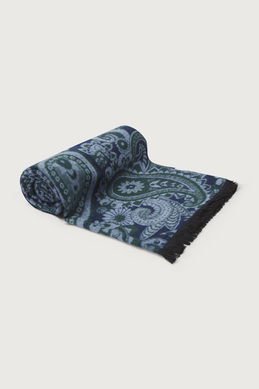 The Scarf Floral Verde y Azul-2