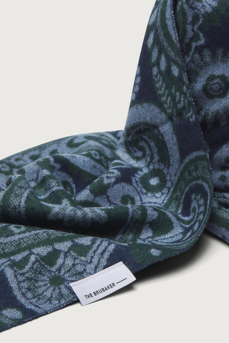 The Scarf Floral Verde y Azul-zoom-