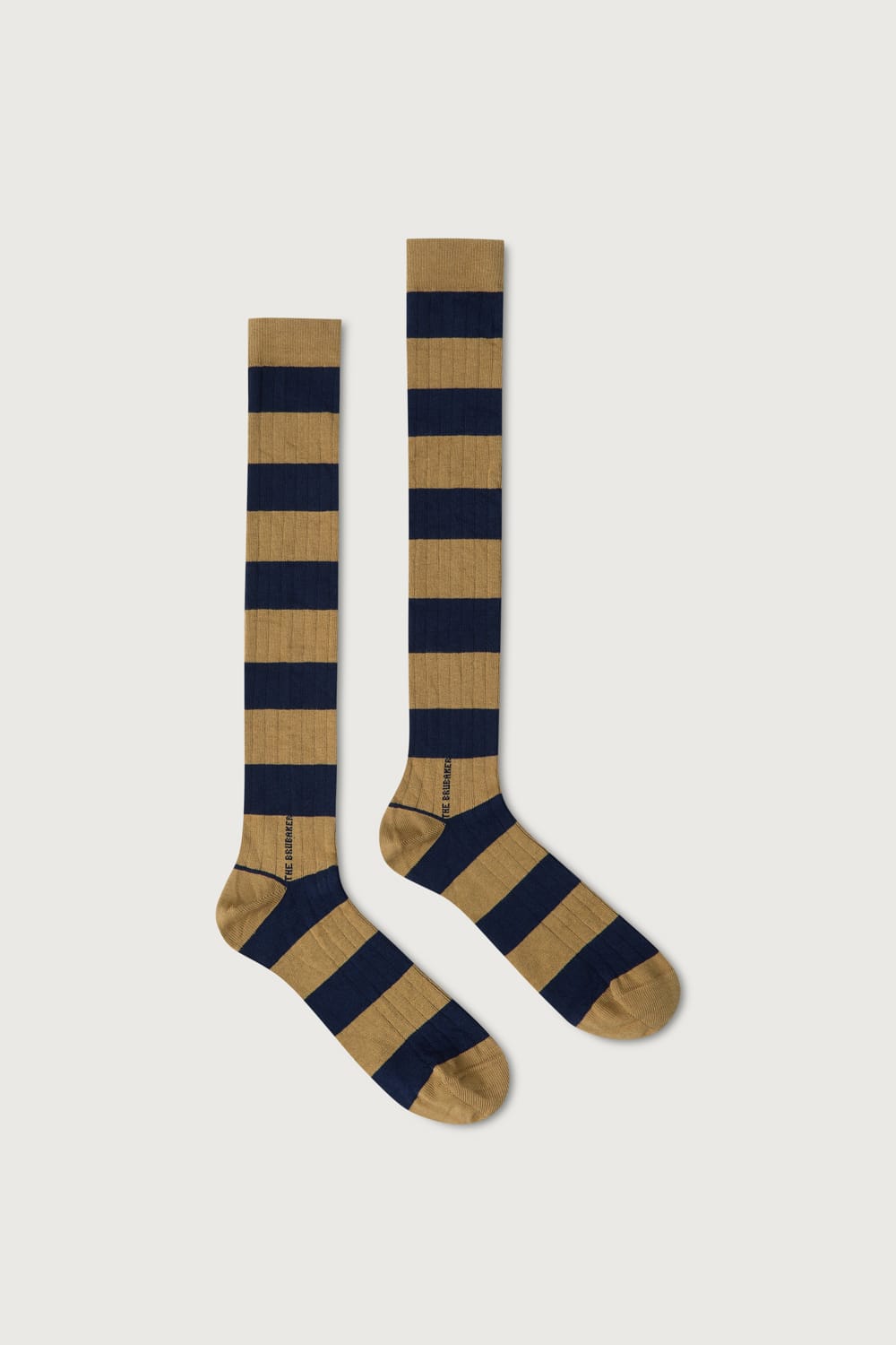 The Sock Rayas Azul y Kakhi Long-zoom-1