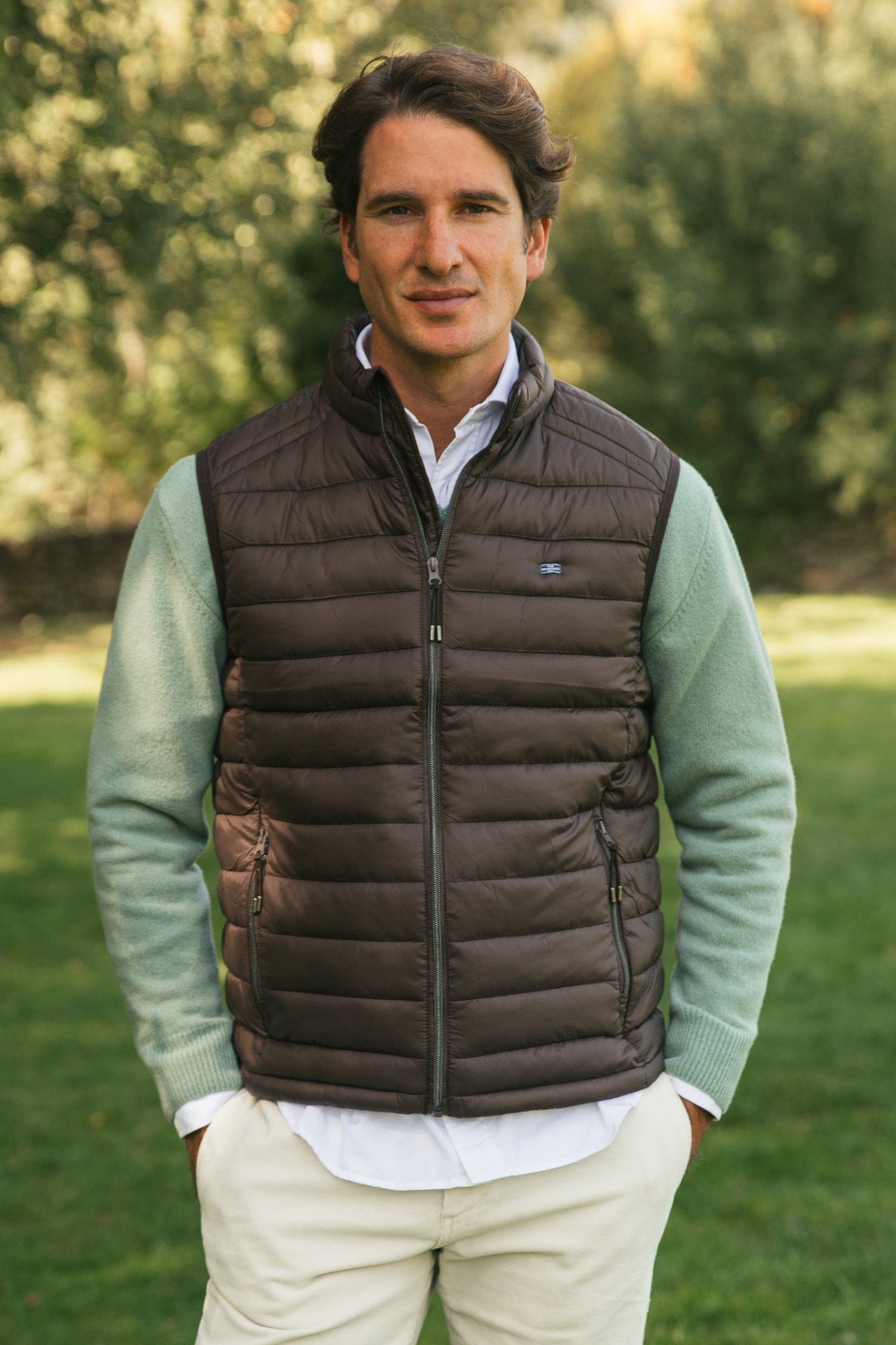 The Chaleco Acolchado Marron-1