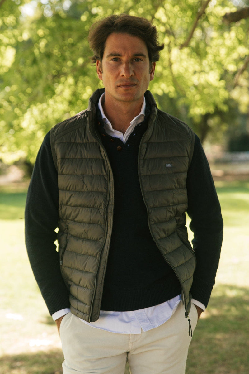 The Chaleco Acolchado Khaki-zoom-