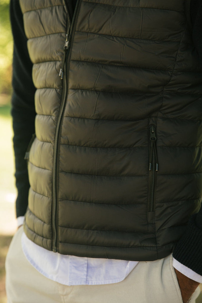The Chaleco Acolchado Khaki-zoom-