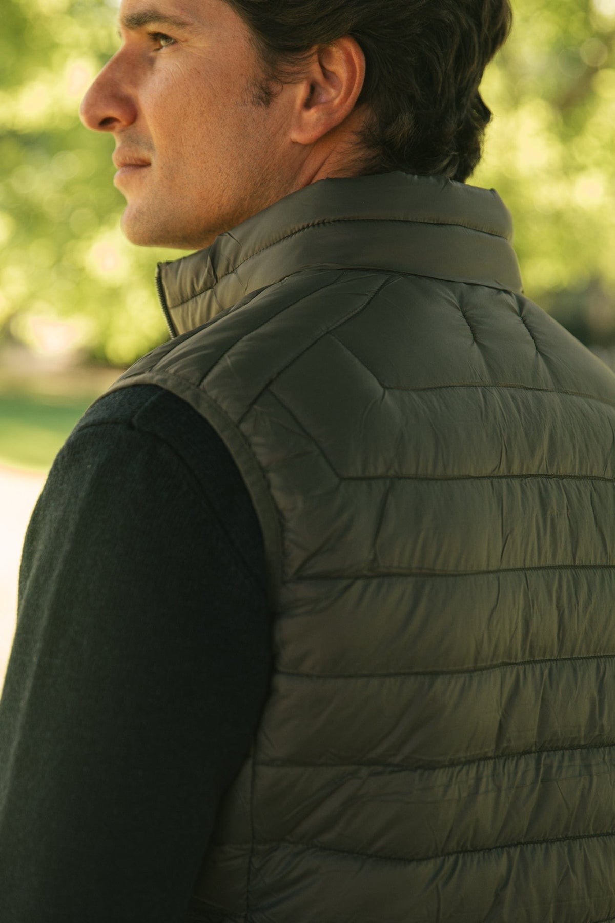 The Chaleco Acolchado Khaki-3