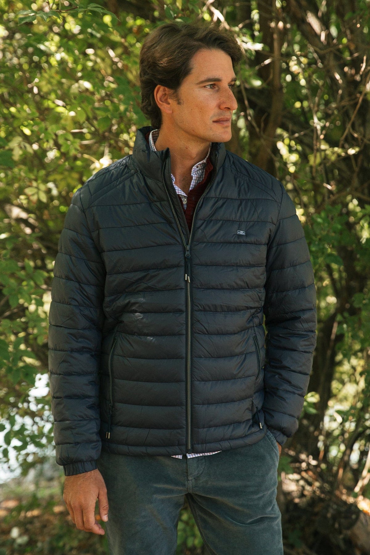 The Chaqueta Acolchada Marino-zoom-1