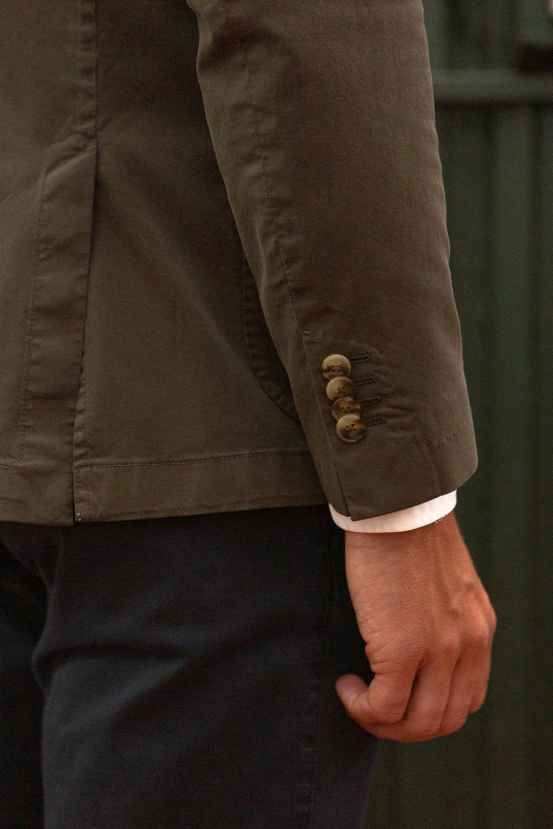 The Gabardina Verde Pardo-zoom-
