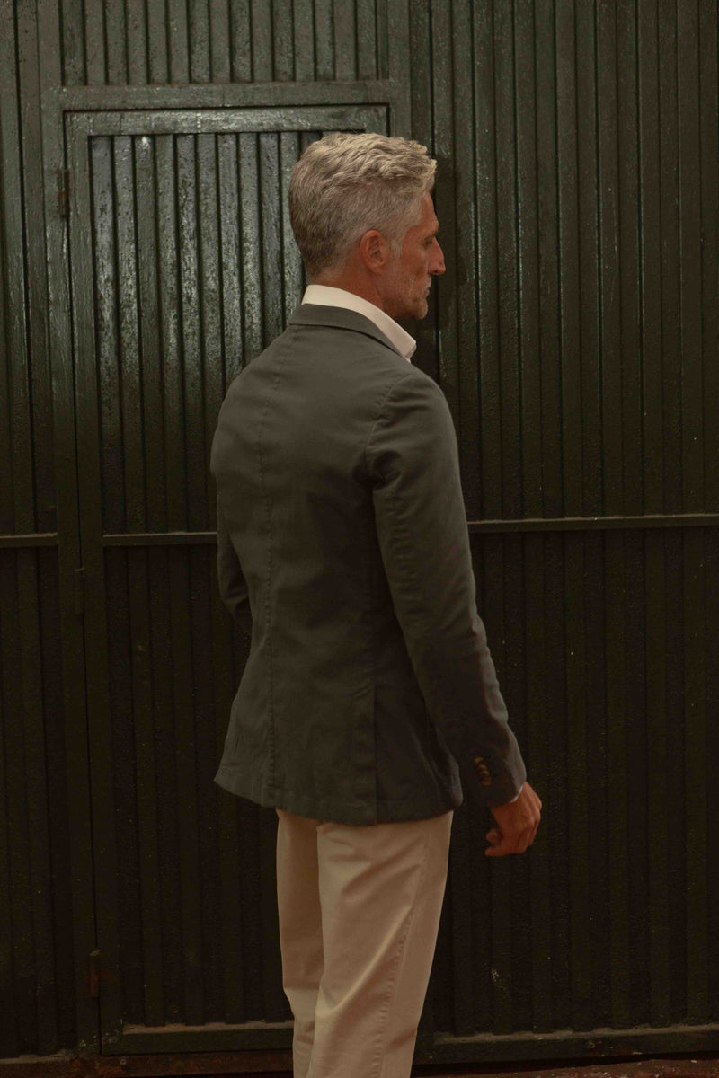 The Gabardina Azul Plomo-zoom-