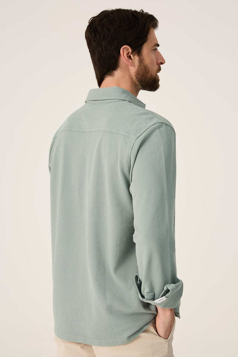The Cotton Polera Verde Formentor-zoom-