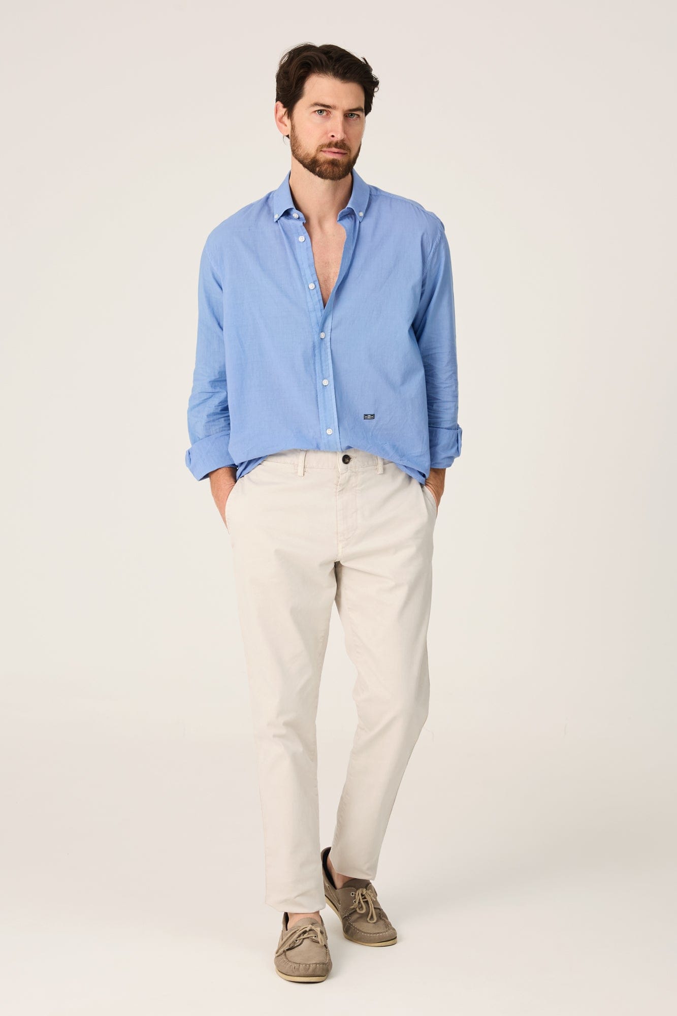 The Popelin Casual Azul Bareyo-1