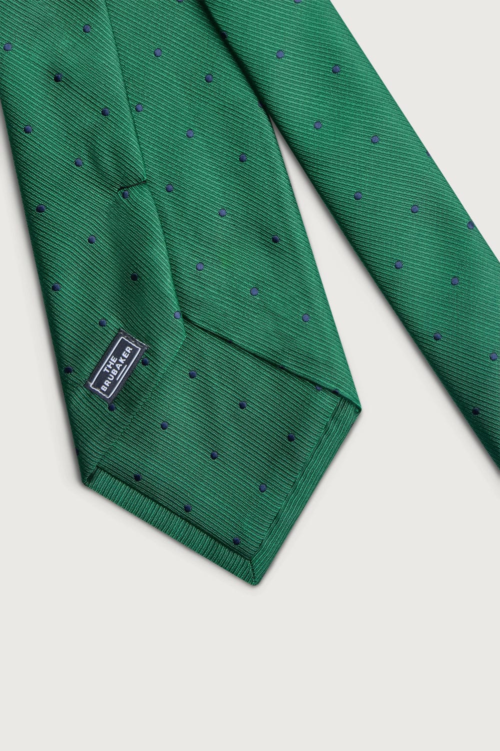 The Silk Tie Verde Puntos Azules