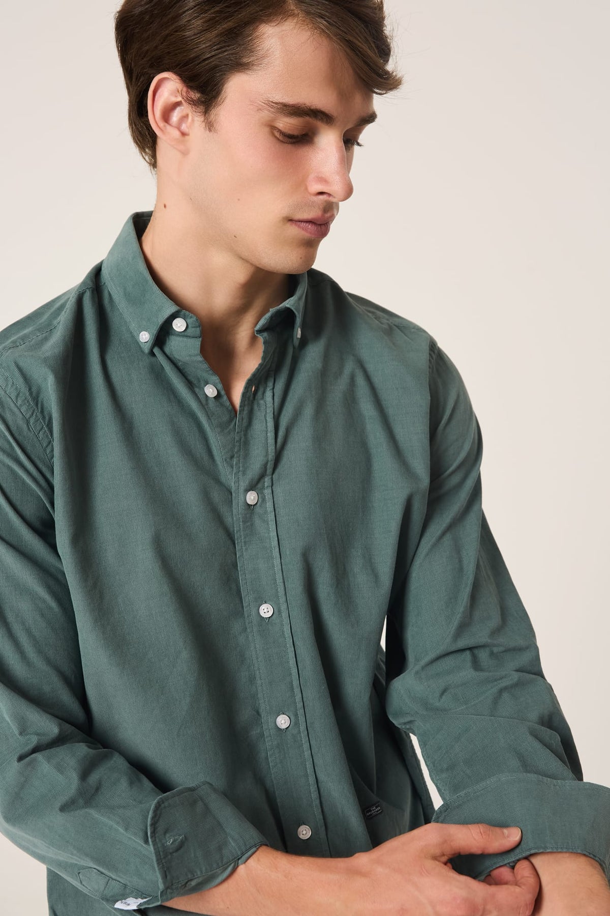 The Micropana Camisa Verde Gris Ferrol-zoom-2