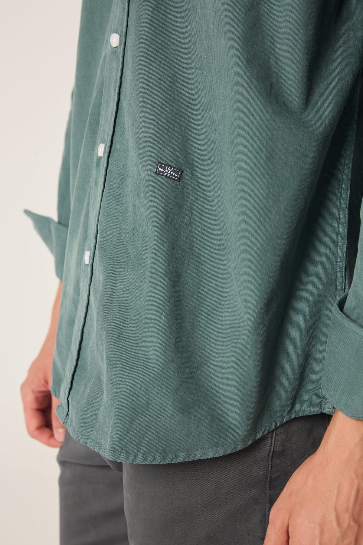 The Micropana Camisa Verde Gris Ferrol-3