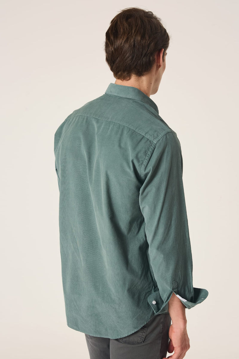 The Micropana Camisa Verde Gris Ferrol-zoom-