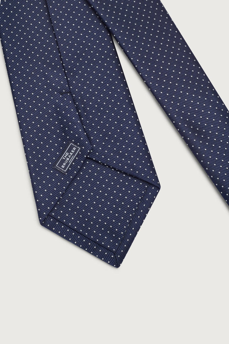 The Special Silk Tie Azul Marino Puntos-zoom-