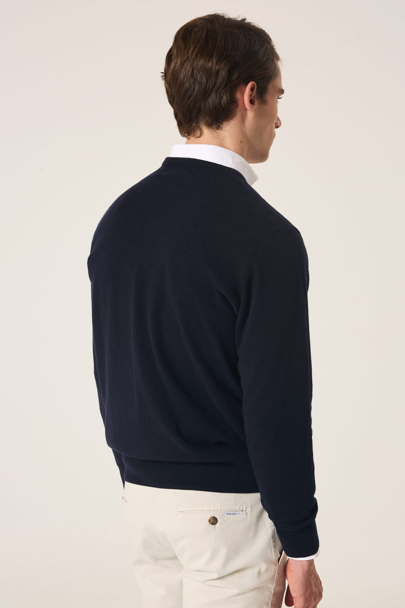 The Jersey Merino Pico Azul Marino-zoom-