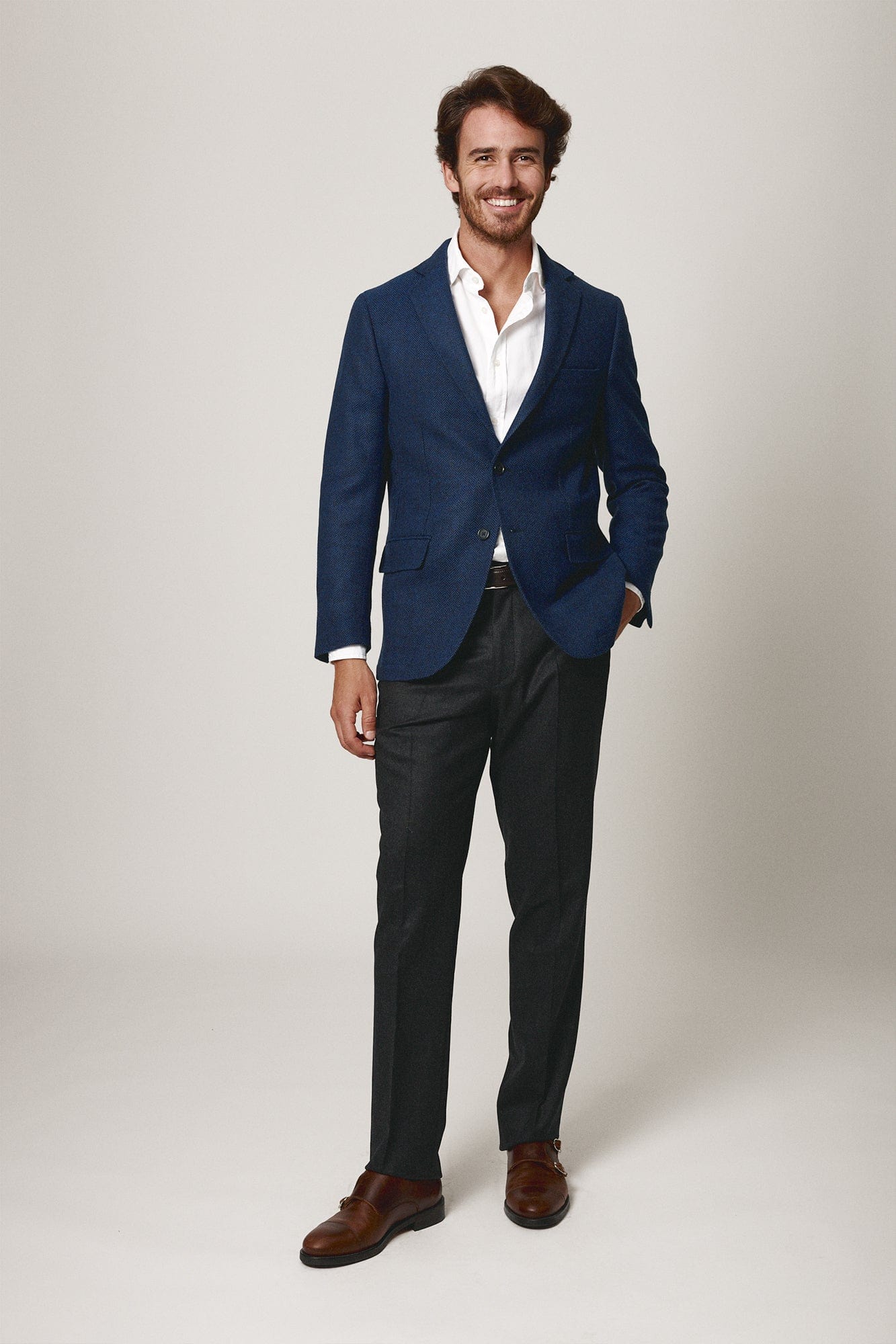The Blazer Espiga Azul Marino-zoom-1