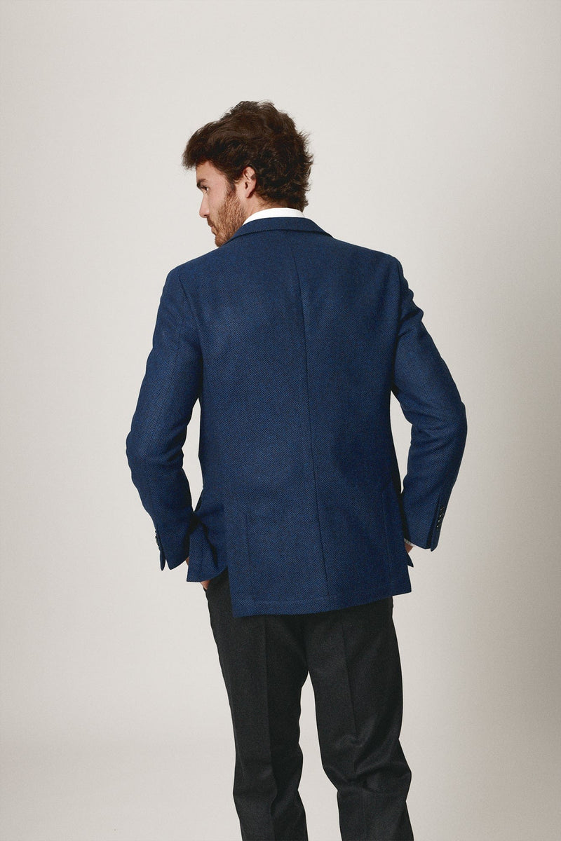 The Blazer Espiga Azul Marino-zoom-