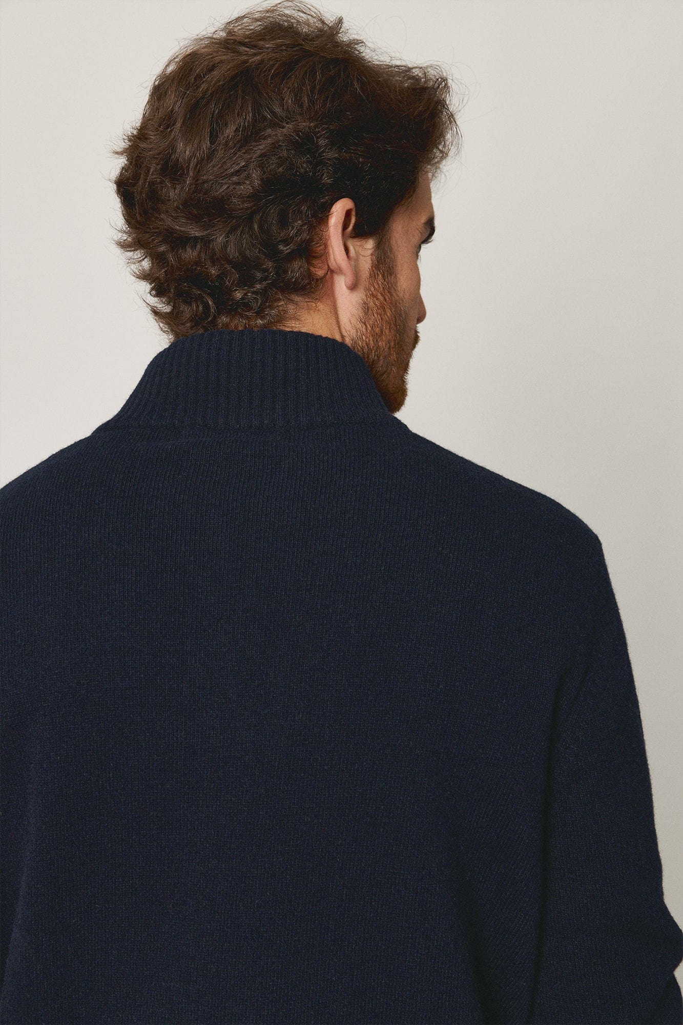 The Lambswool HalfZip Azul Marino-zoom-3