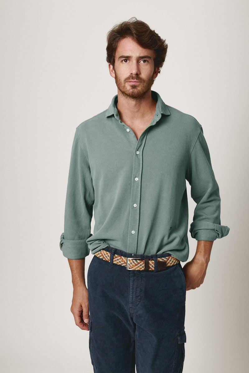 The Cotton Camisa Verde Khaki-zoom-