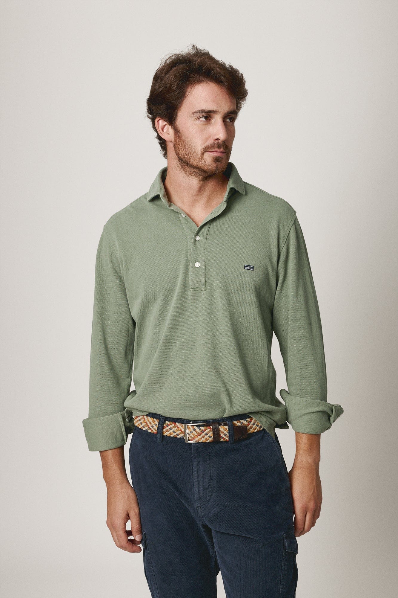 The Cotton Polera Verde Khaki-1