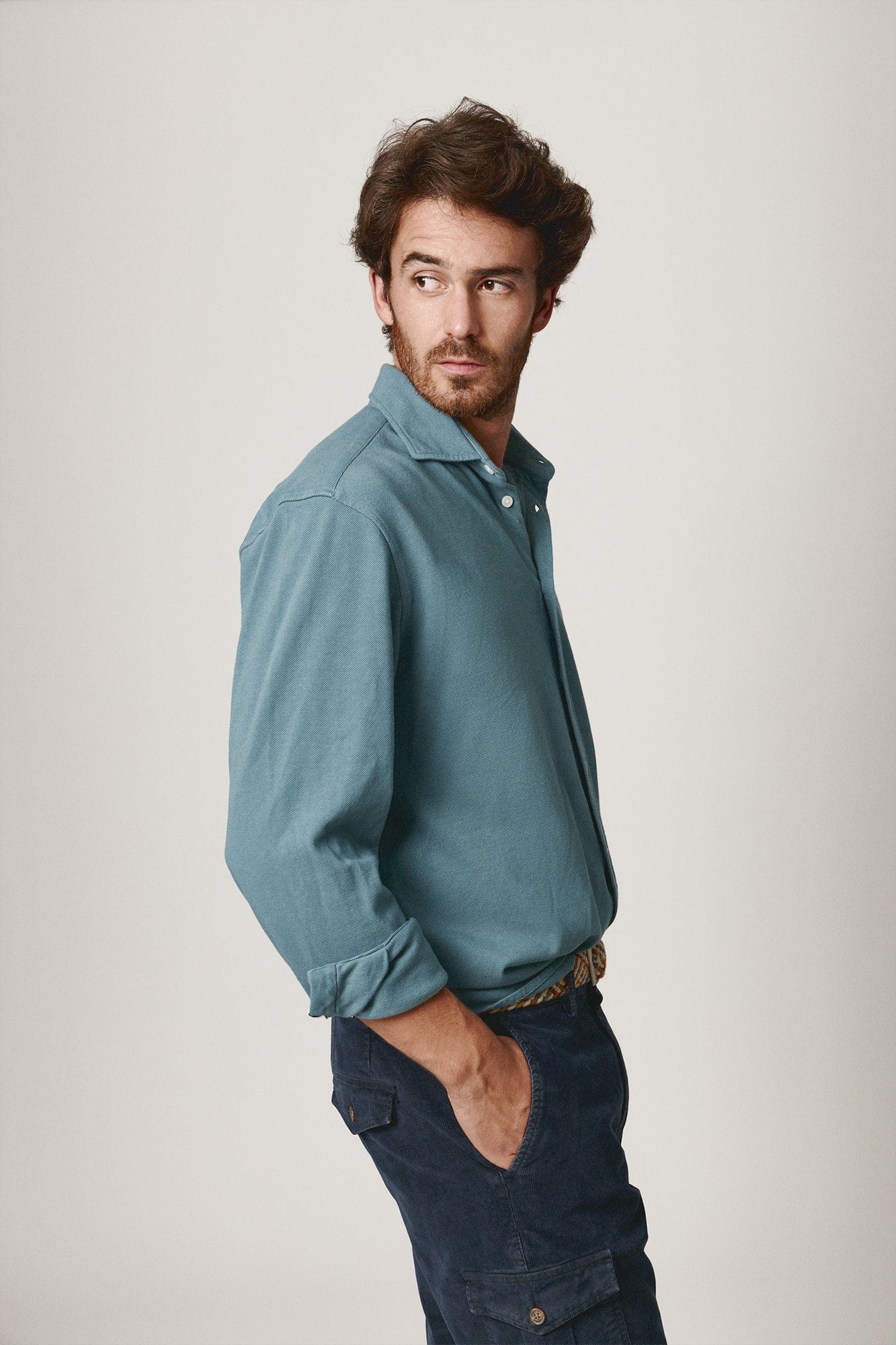 The Cotton Camisa Azul Covas-zoom-2