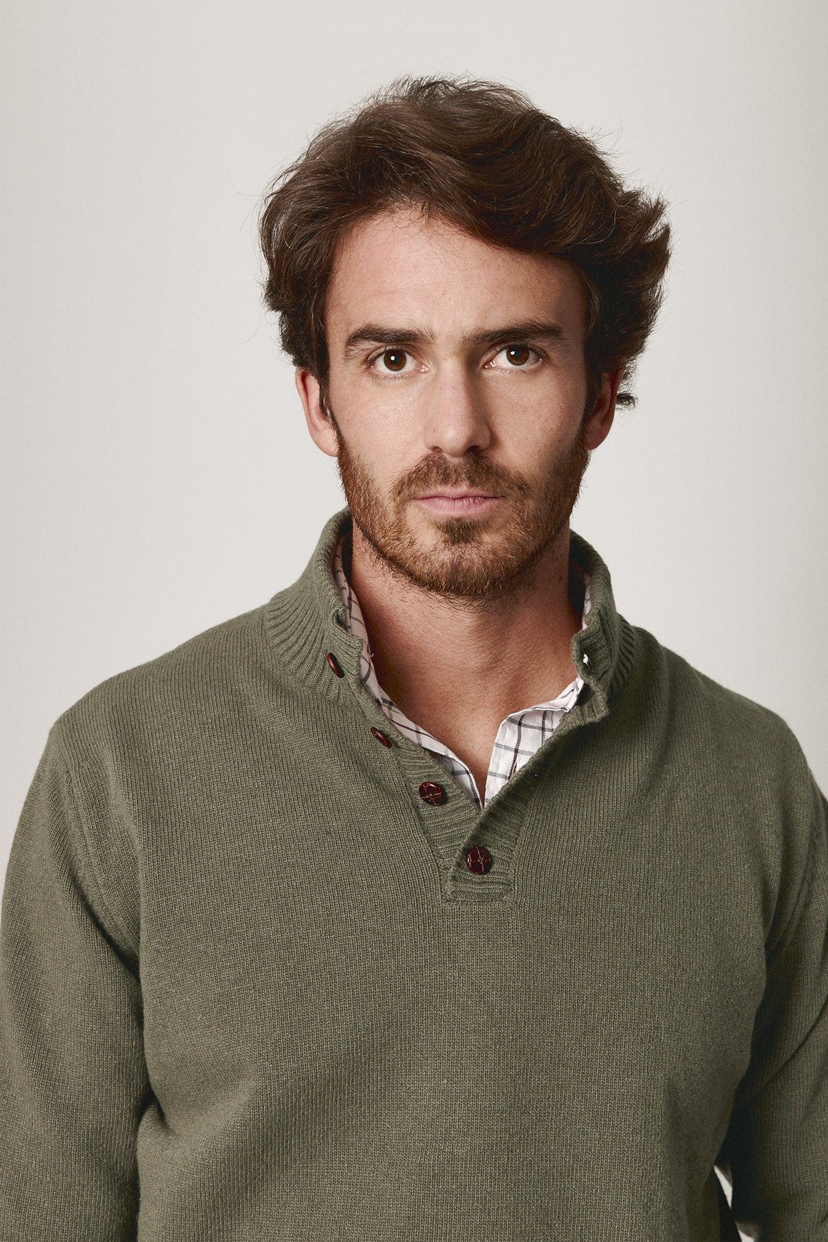 The Lambswool Botones Verde Pino-zoom-2