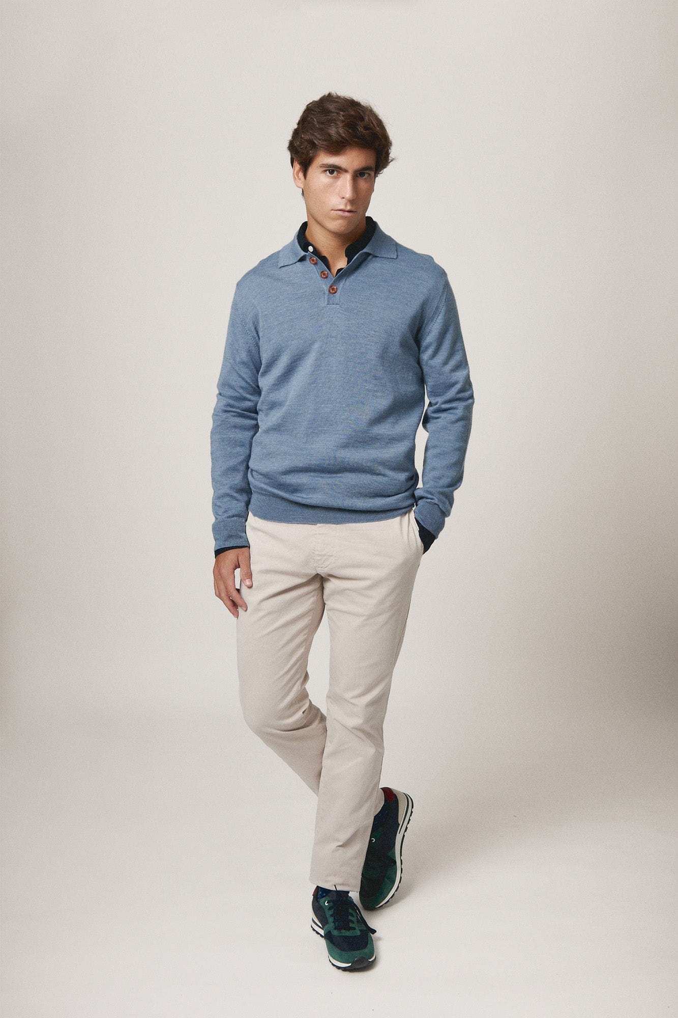 The New Merino Polo Azul Cieza