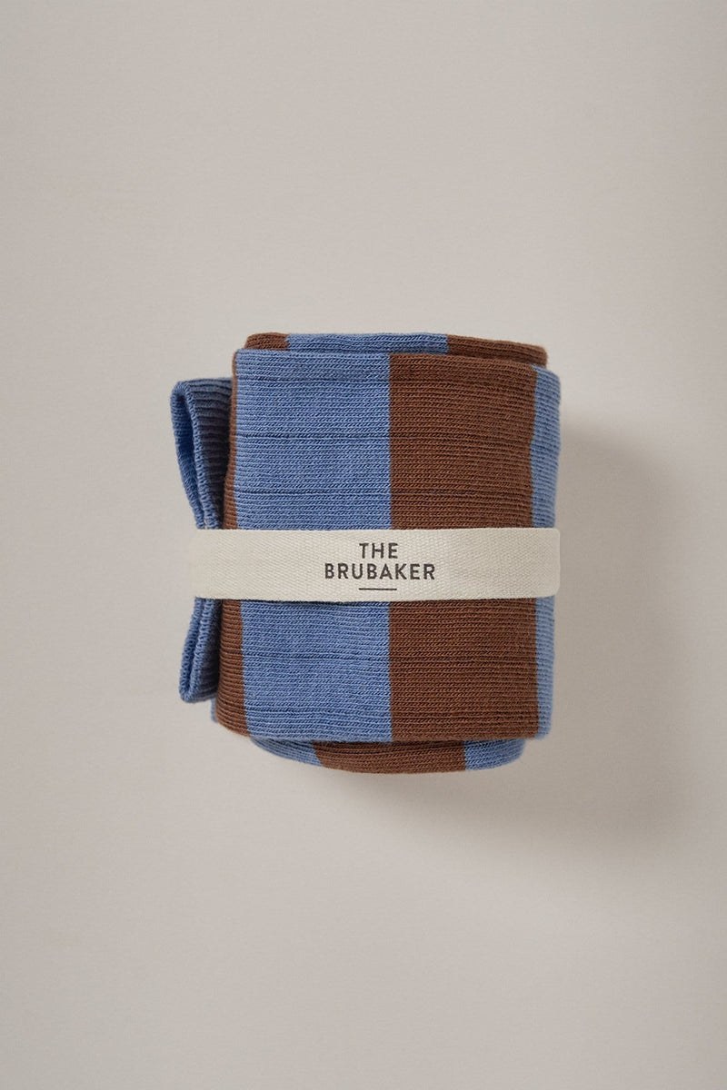 The Sock Rayas Azul y Camel Long-zoom-