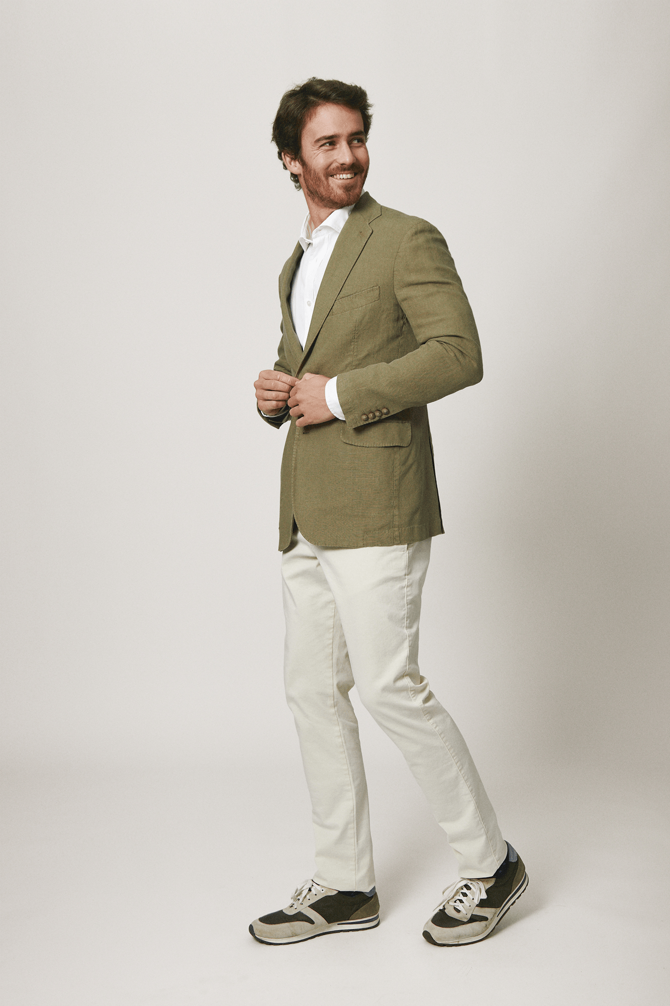 The Blazer Lino Verde Medio-zoom-3