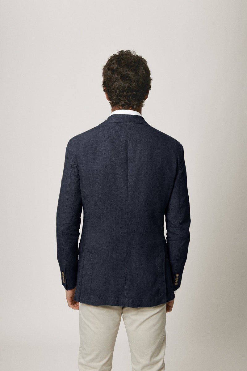 The Blazer Lino Azul Marino-zoom-