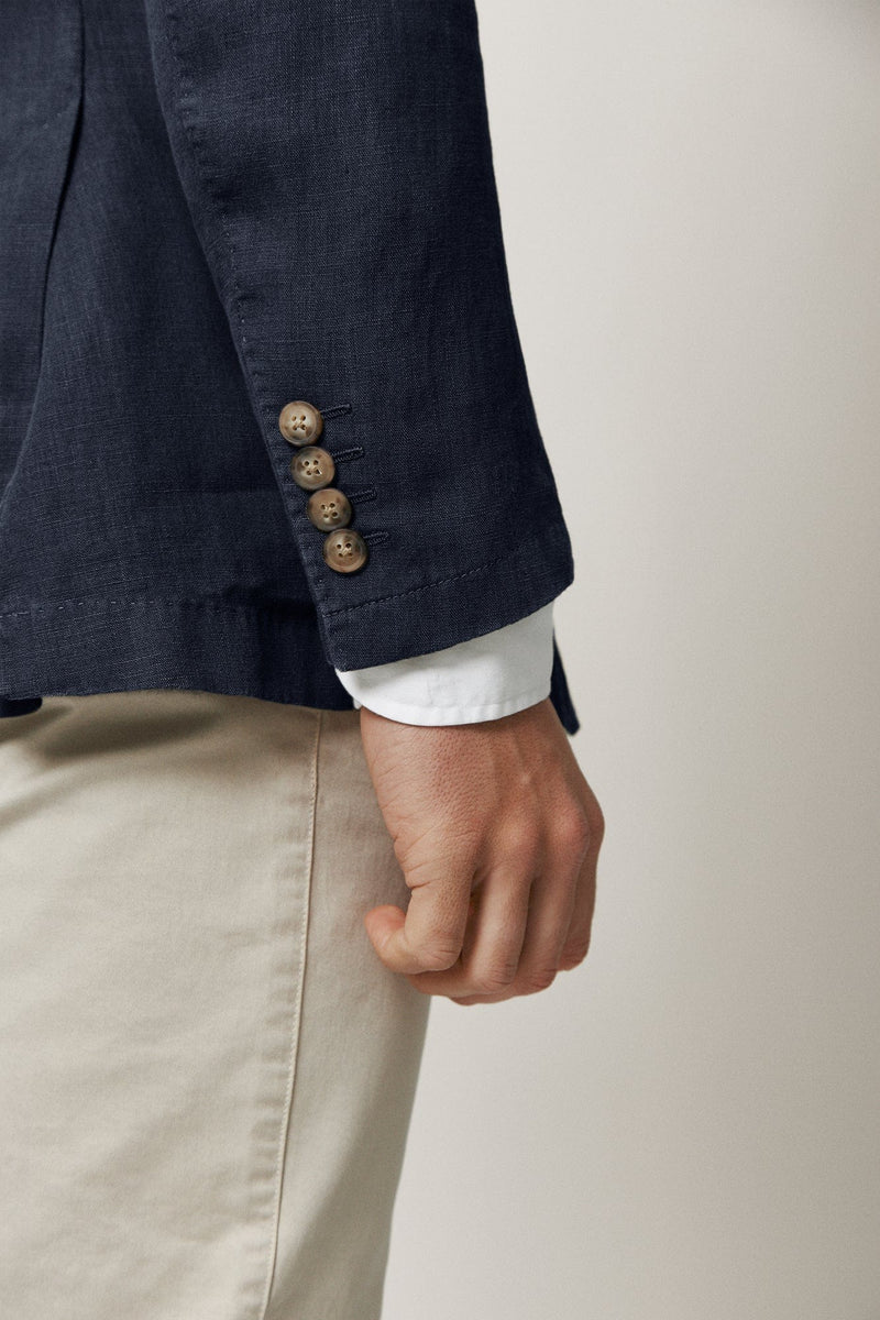 The Blazer Lino Azul Marino-zoom-