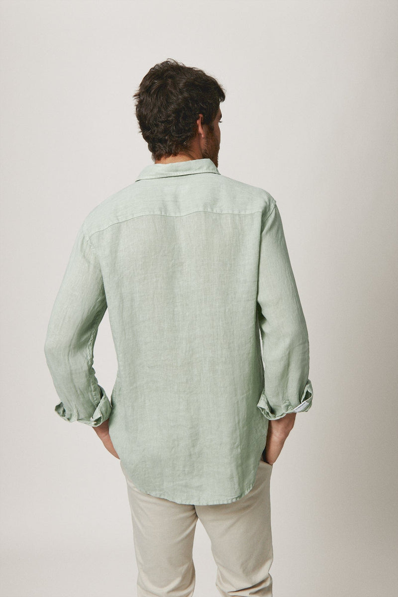 The Lino Camisa Verde Salinas-zoom-