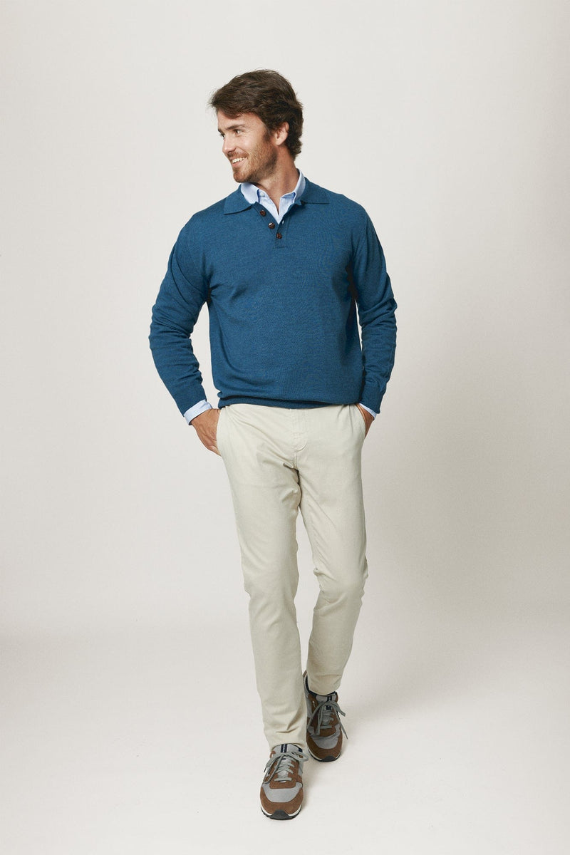 The Jersey Merino Polo Azul Juzcar-zoom-