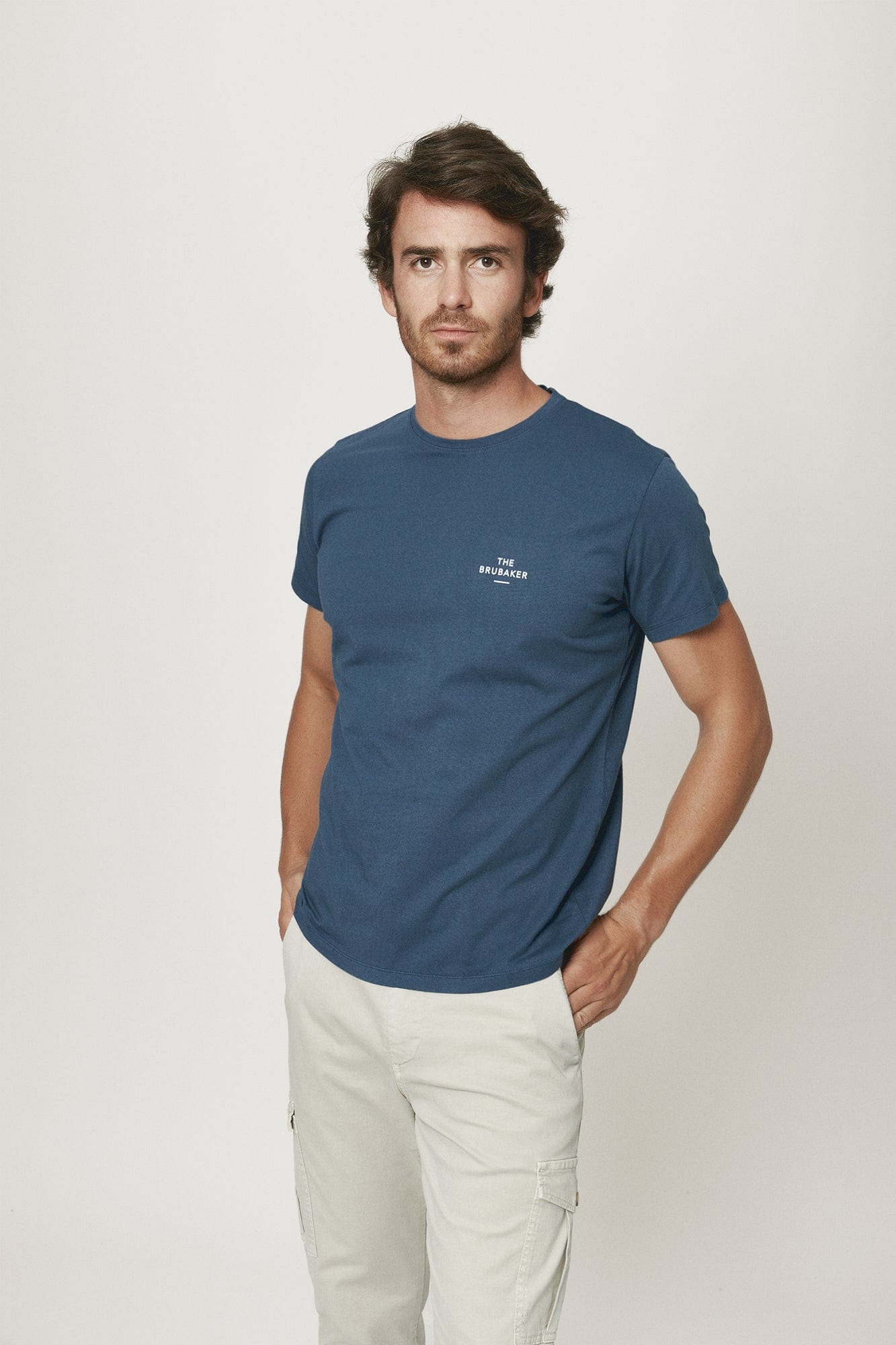 The Cotton T Shirt Azul Covas