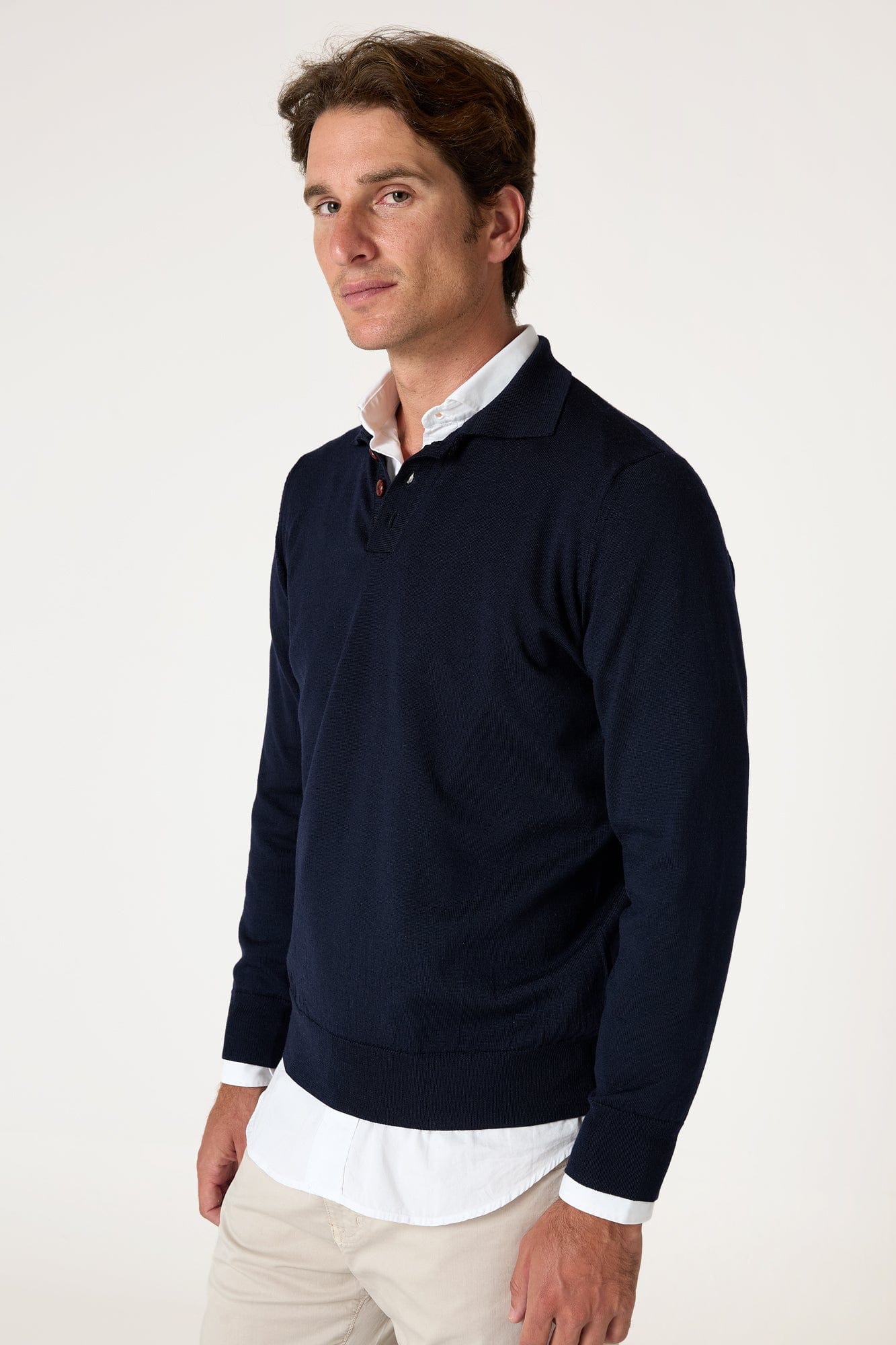 The Jersey Merino Polo Azul Marino-zoom-4