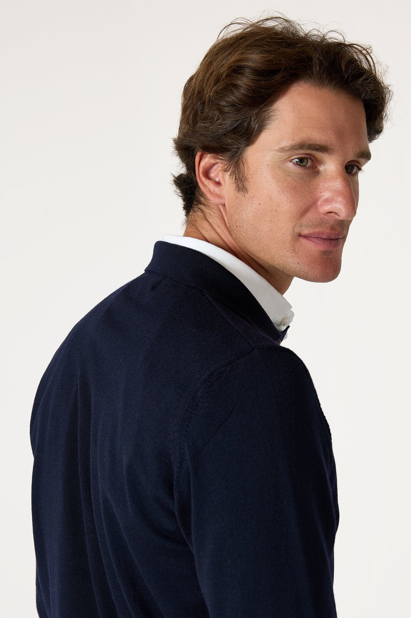 The Jersey Merino Polo Azul Marino