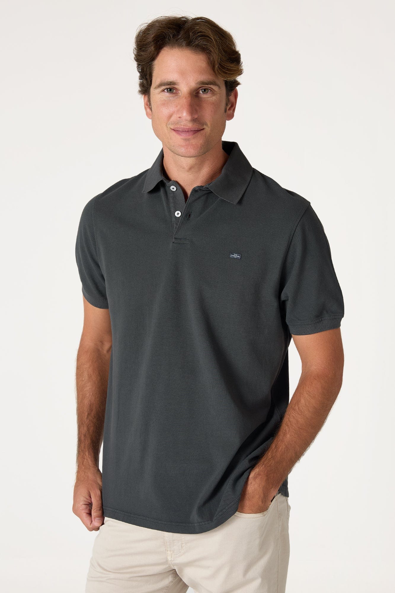 The Cotton Polo Gris Palencia-zoom-4