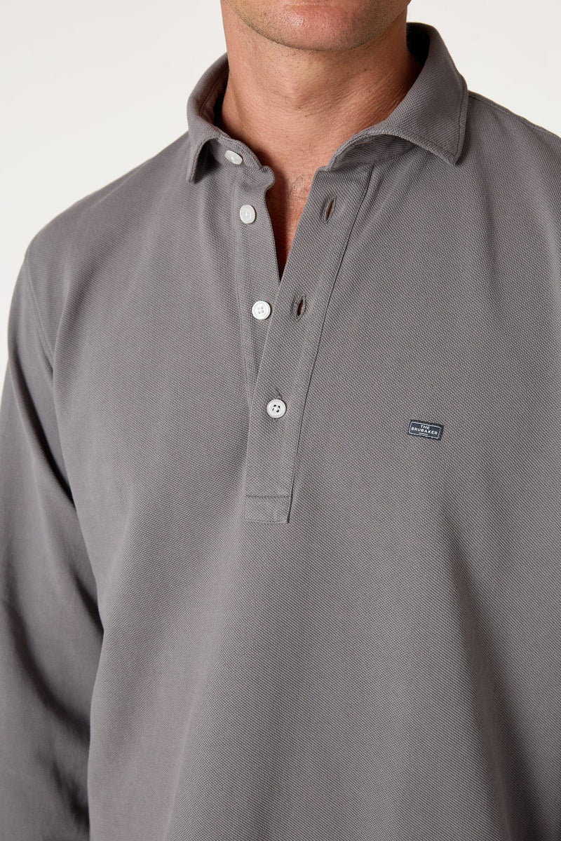 The Cotton Polera Gris Cuenca-zoom-