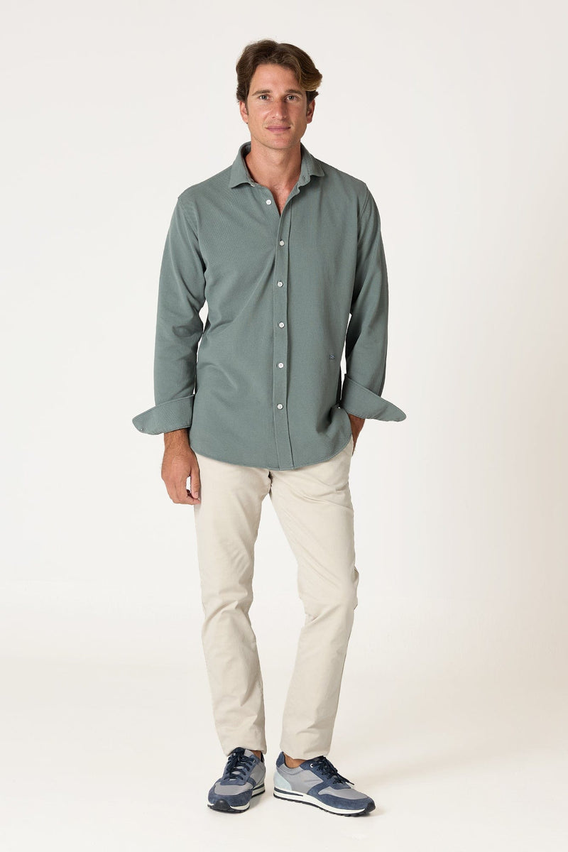 The Cotton Camisa Verde Valledemossa-zoom-