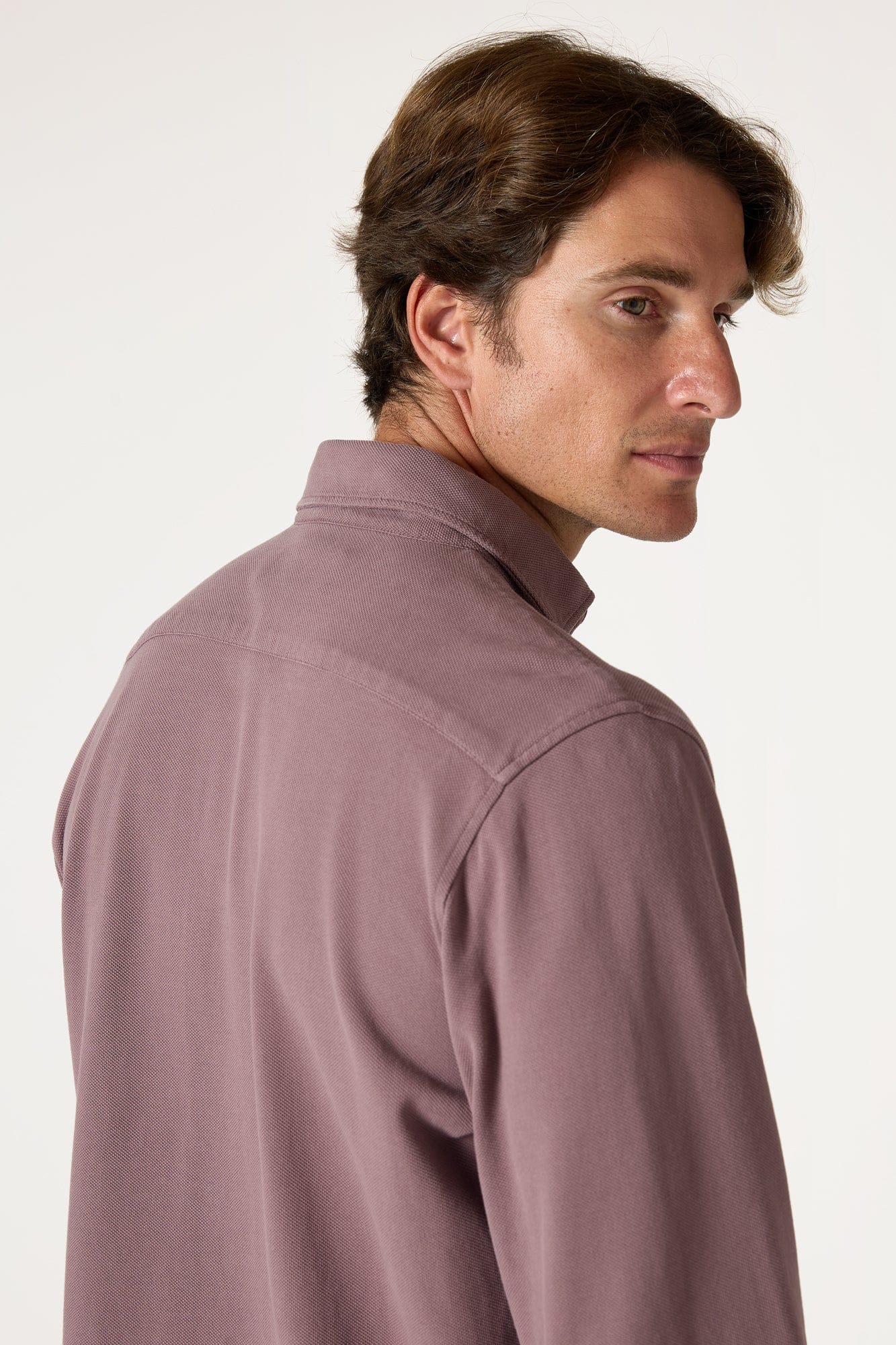 The Cotton Camisa Morado Ribera-4