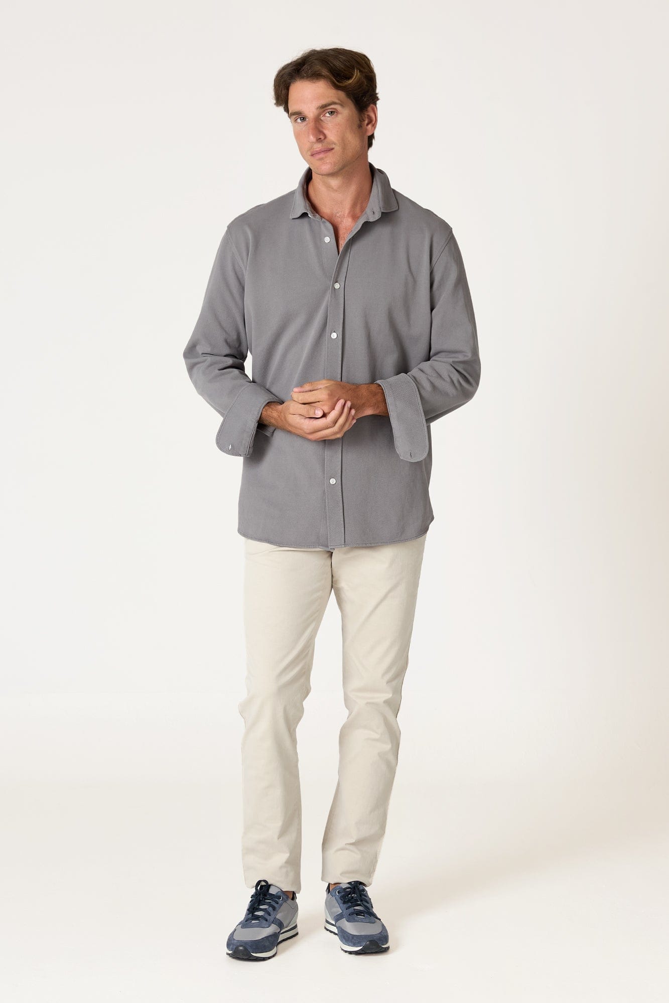The Cotton Camisa Gris Cuenca