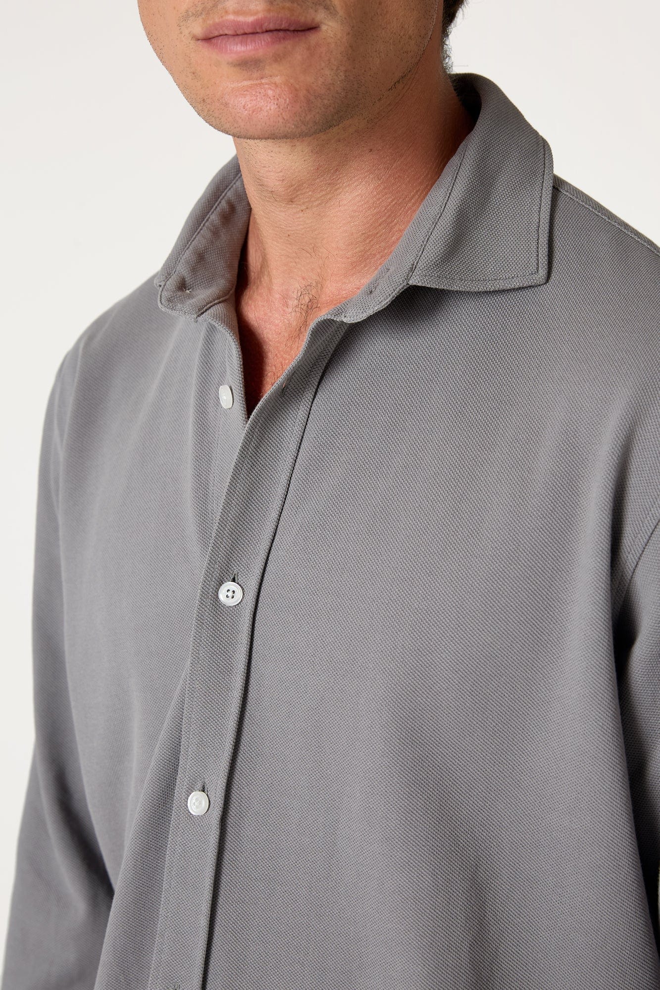 The Cotton Camisa Gris Cuenca-zoom-3