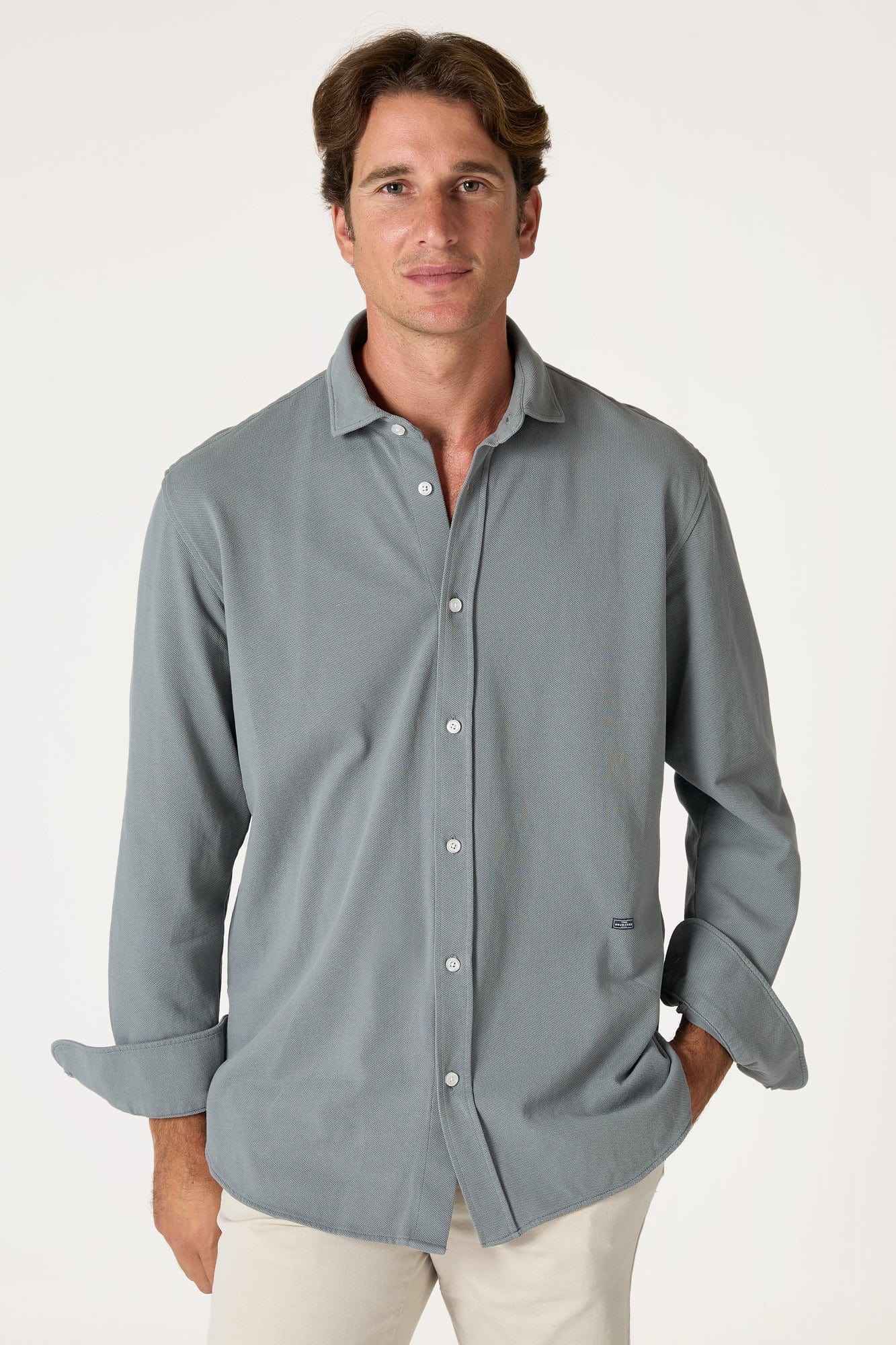 The Cotton Camisa Azul Pamplona-zoom-3