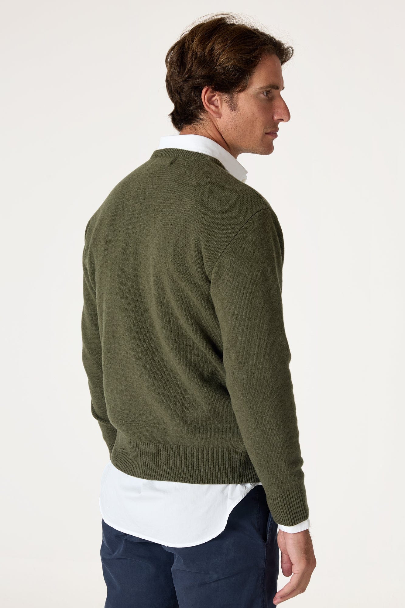 The Lambswool Pico Verde Oliva-zoom-5