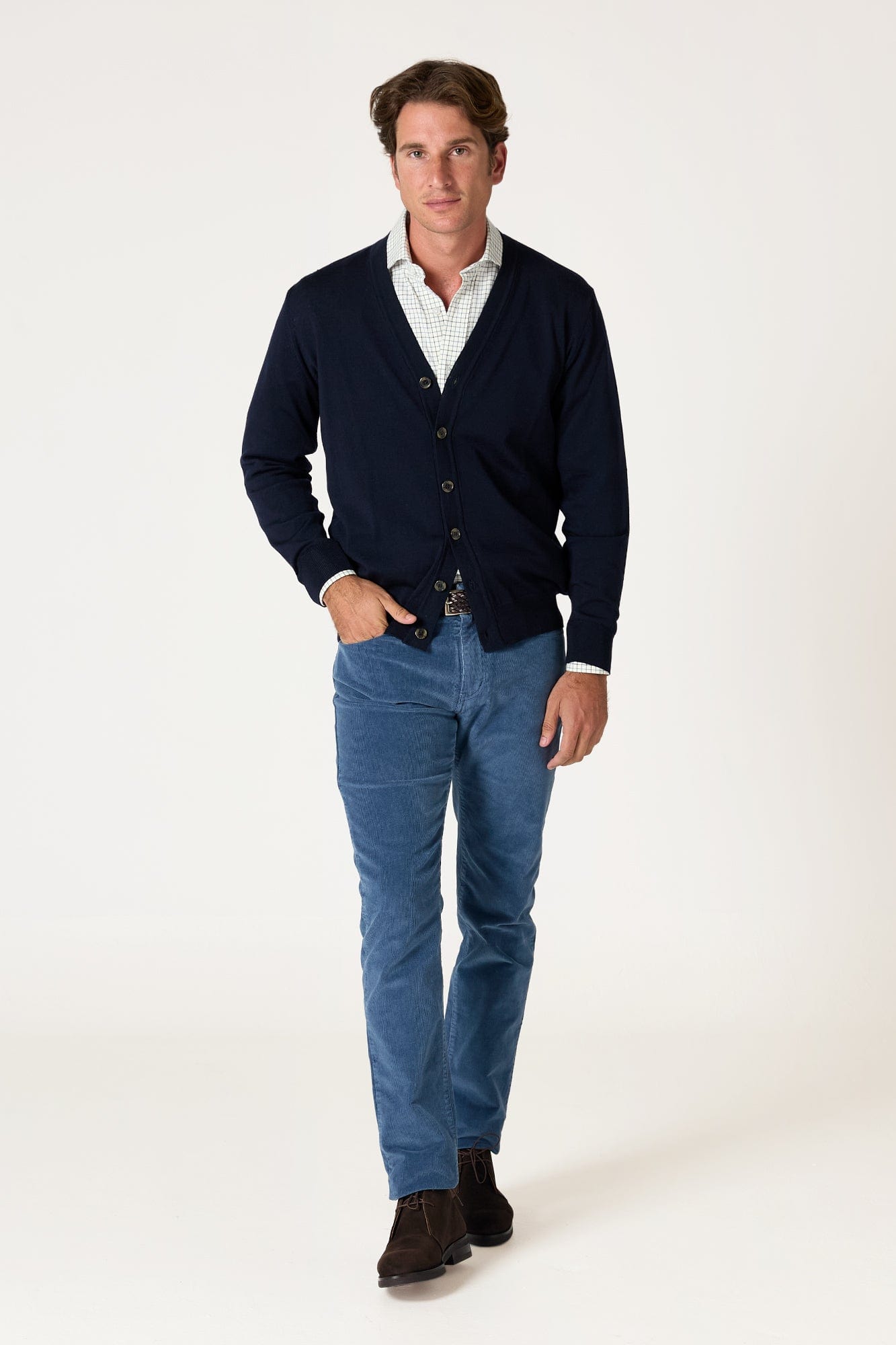 The Cardigan Merino Azul Marino-1